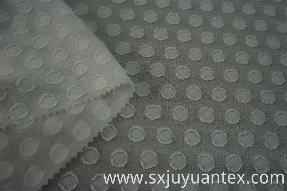 Polka Dot Clip Jacquard Fabric